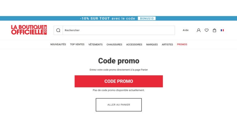 La Boutique Officielle.com Code promo