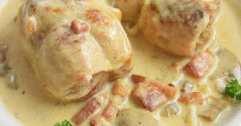 recette paupiette de veau à la crème et champignons