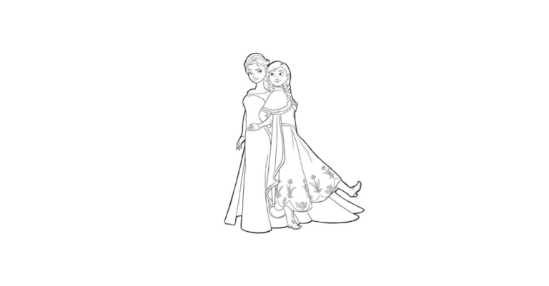 Coloriage La Reine des Neige à Imprimer