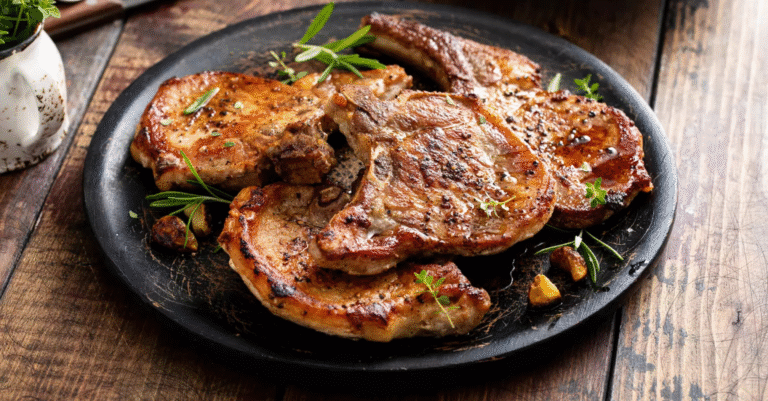 Côte de porc à la poêle