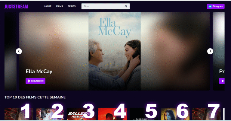 juststream nouvelle adresse